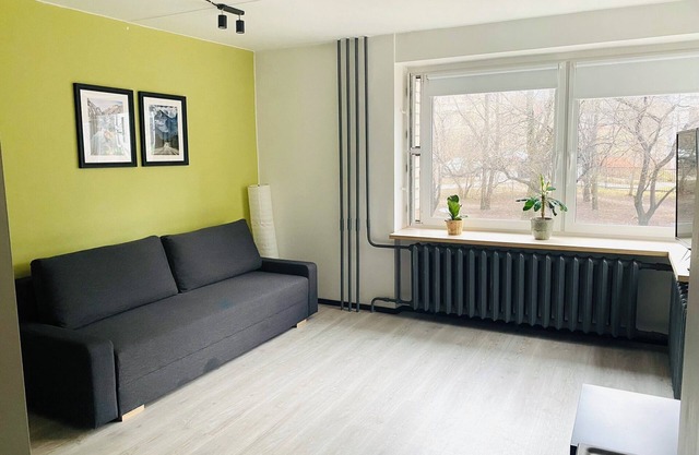 Cozy1-bedroom apartment in Vilnius City Center,1st floor, private entrance