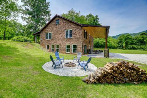Creekside Retreat with Mtn Views in Lambsburg!