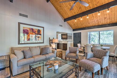 Deck with Wooded Views Rustic-Chic Prescott Cabin!