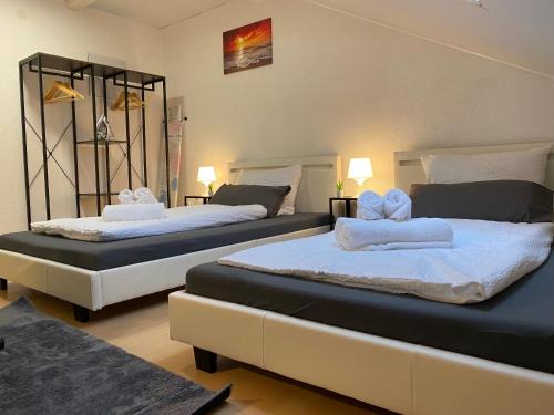 Deluxe Business Suite mit 2 Schlafzimmer & Parkplatz, Netflix Premium, zentral zu Audi & Schwarz Gruppe