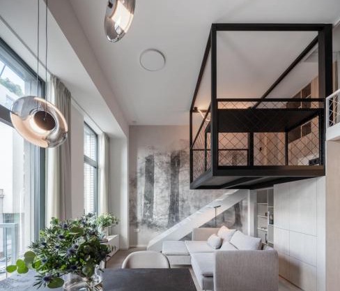 Designer Loft Apartment Holešovice, Parking, Balcony