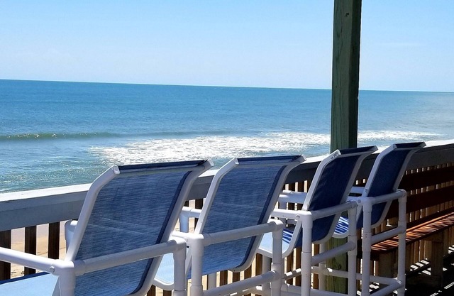Direct Oceanfront- Relax on the big deck or take a nice, long walk on the beach