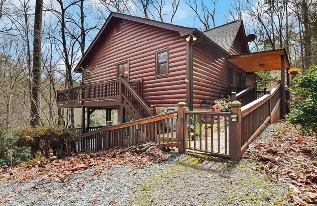 Discover tranquility at Hidden Oasis, a charming home nestled in serene Cherry Log Mountain