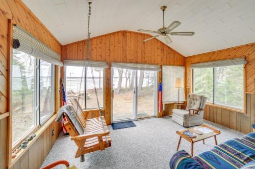Dock and Fire Pit Lakefront Cottage in Gould City!
