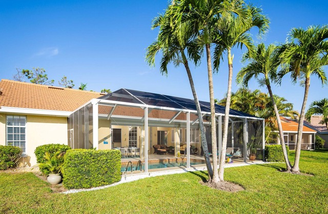 Dog-friendly, lake-view home in beautiful Crown Pointe with private pool & W/D