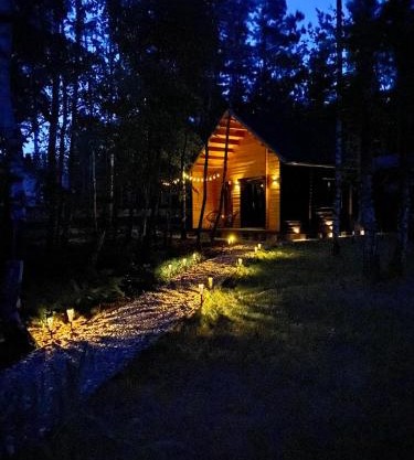 DOMEK W BRZOZACH nad jeziorem z balią na wyłączność