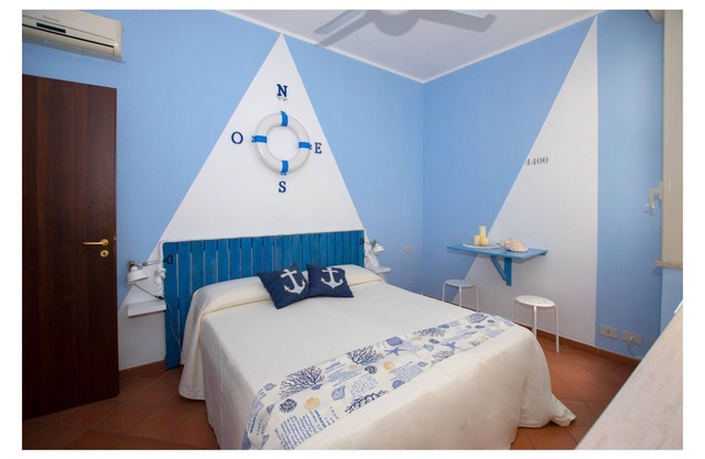 Double or twin room with private bathroom in Palermo - Sea area