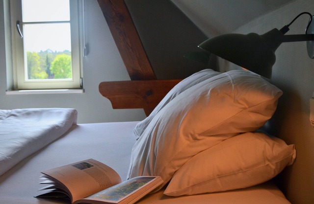 Double room in the Gasthaus am Finowkanal (former school from 1875).