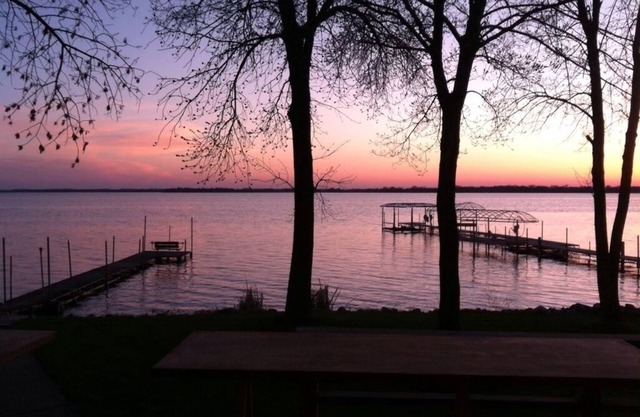 Dream sunsets from this two bedroom lakeside cabin