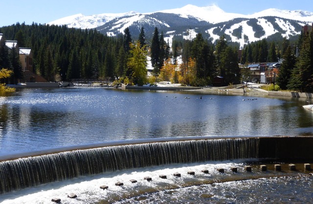 Easy Walk Around Breck, on the Blue River! Mountain Views! Garage Parking!