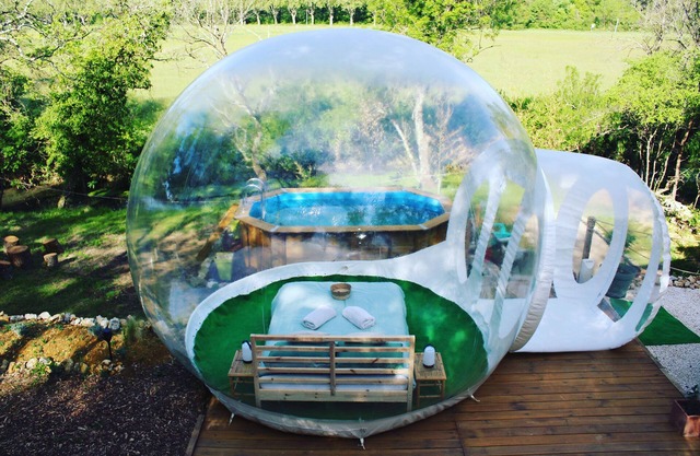 Eco-responsible transparent dome