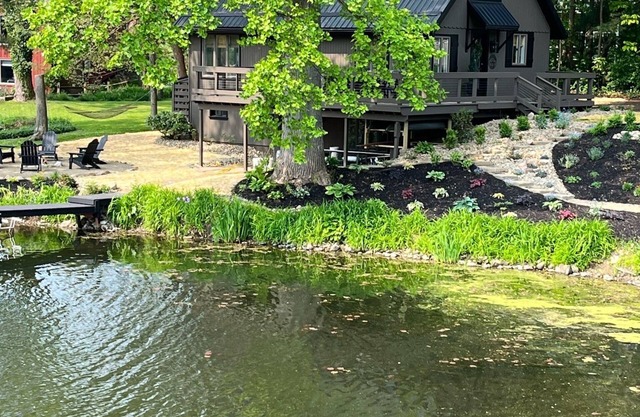 Edgewater Escape…Cozy waterfront cottage nestled in the center of Edinboro!