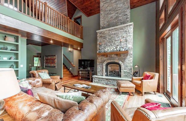Elegant Lakefront Escape w/Lake Views & Fireplace