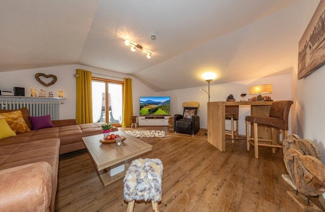 Elegant, modern 5 star (DTV) apartment on 70m² with mountain view in Krün