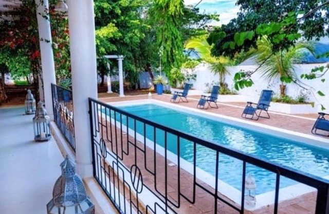 En-Suite family room in Amans Luxury Villa with private pool