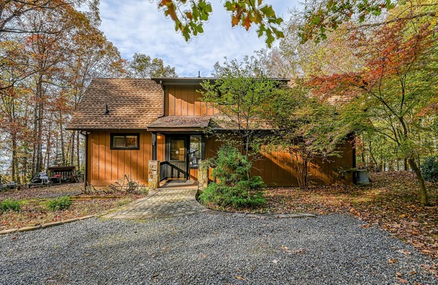 Enchanting lakefront oasis with fire pit, generous patio, dock, & amazing views