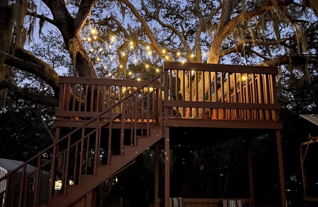 Enjoy the sounds of nature when you stay in this unique place.n