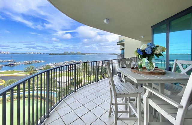 Exquisite 3/3 penthouse condo #1505 overlooking Bay and lazy river!