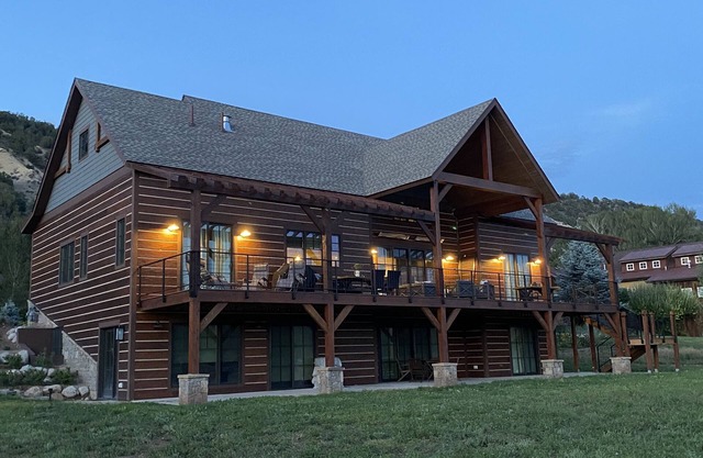 Fabulous newly built home with wonderful views down valley near Basalt 9 miles.