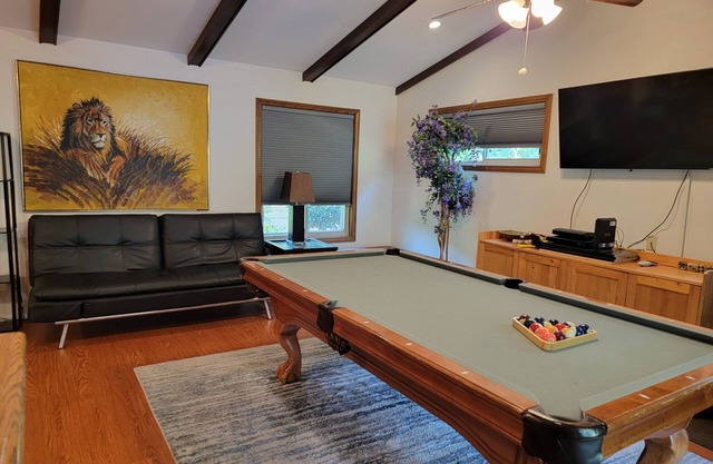 Family Game Room with Wet Bar, Pool Table/Ping Pong Darts and more!