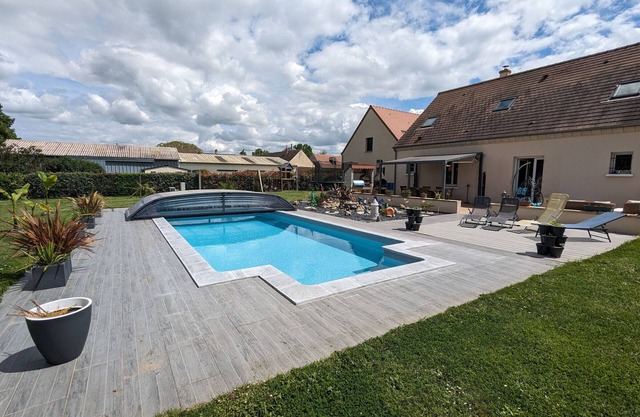 Family Retreat with Heated Pool, Garden, and Kids' Play Area