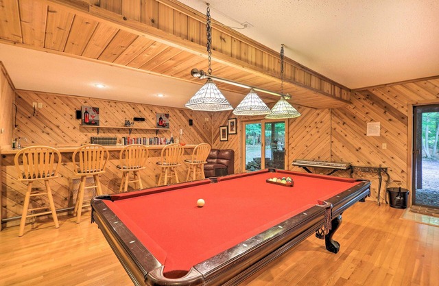 Fire Pit, Indoor Pool Access: Big Bass Lake Cabin