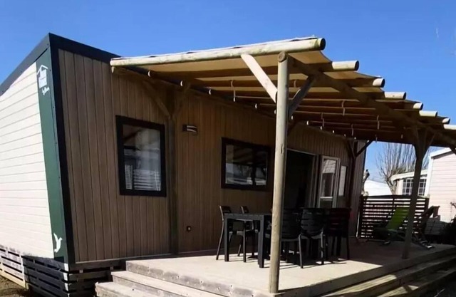 Flower Camping Le Pré des Sables * - Homeflower Premium 3 bedrooms 35m2 + TV 8 people