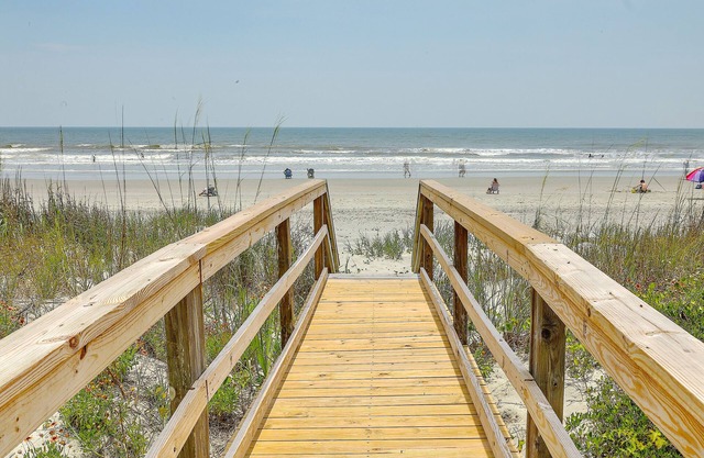 Folly Beach Oceanfront Home - Pet-Friendly w/Private Beach Access - Sleeps 8