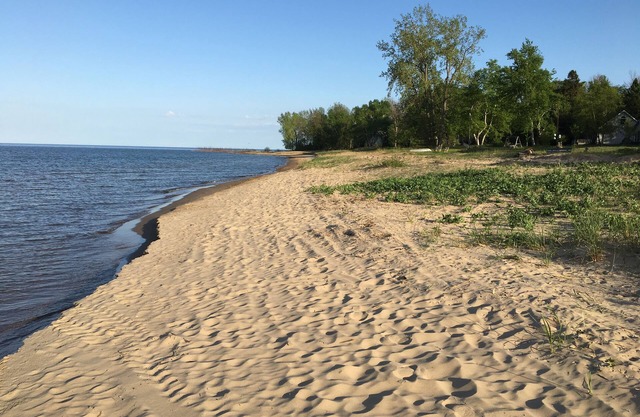 Fully-renovated cottage - 215-ft lakefront on Lake Huron’s amazing “Gold Coast”