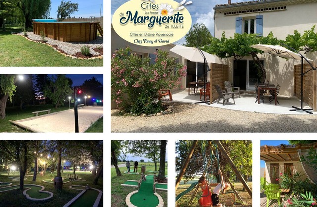 Gîtes in the vineyards, park, swimming pool, playground, pétanque field, .
