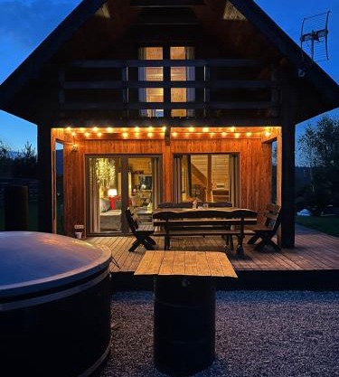 Górskie kaszuby Gołubie sielski reset,domek na Kaszubach-do 10 osob,sauna ,balia,kominek