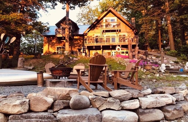 Glamorous lake house on a mountain lake in upstate New York (max of 8 guests)