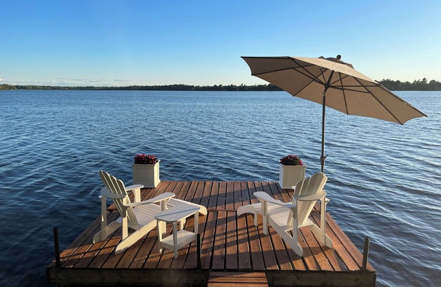 Glamping anyone? Enjoy picturesque sunsets from your own water’s edge deck!