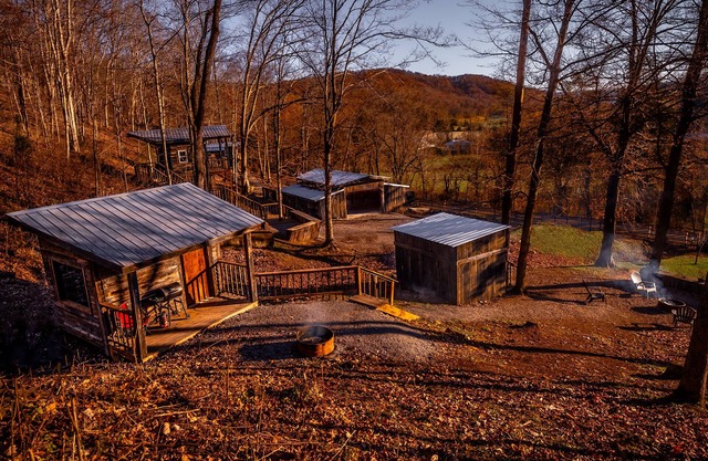 Glamping Cabin | Huge Window | Over a Creek