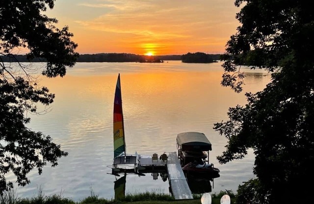 Gorgeous sunrises will kick off your day at the lake