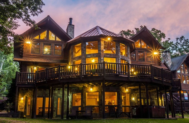Grand Chestnut Lodge | Lakefront w/Game Room, Hot Tub & Dock!