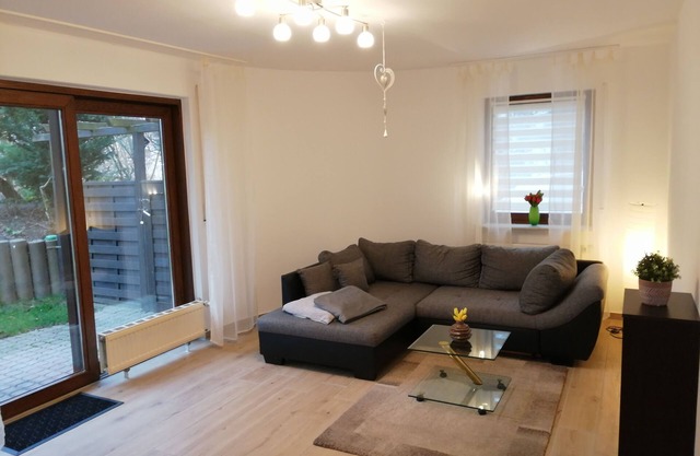 Ground floor apartment with large balcony. Terrace near the forest, to feel good
