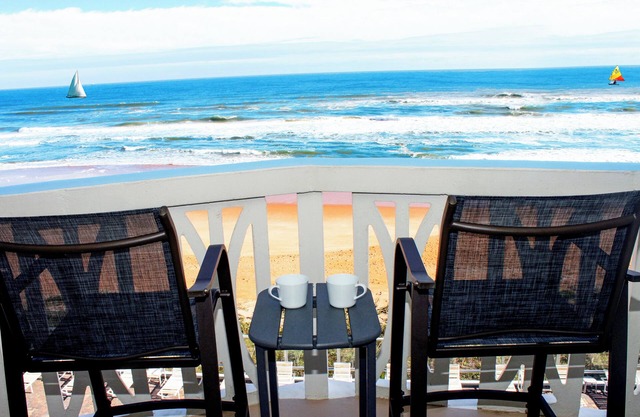 Guest Favorite. Direct Oceanfront. Views. Balcony. Pool. Beach Gear.