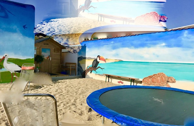 Guest room at the rain of La Tuscany with shared bathroom