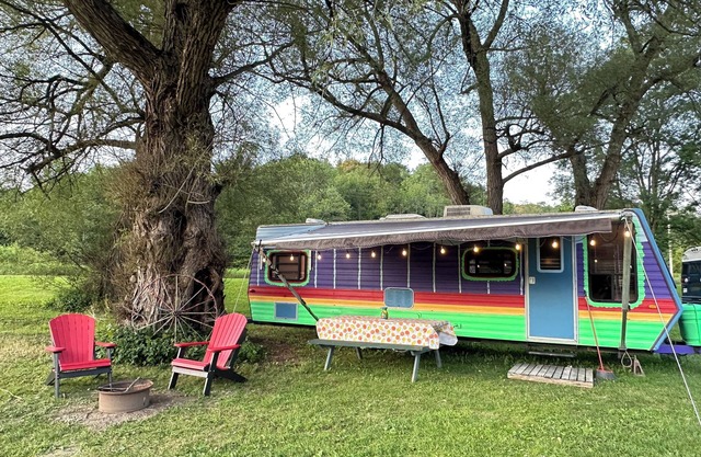 Gypsy Camper on Ischua Creek @ Campground Adventures