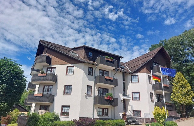 Harz Bad Sachsa modern sunny apartment with balcony & Wlan dog allowed