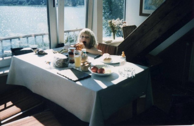 Haus Schaalseeblick with jetty and garden
