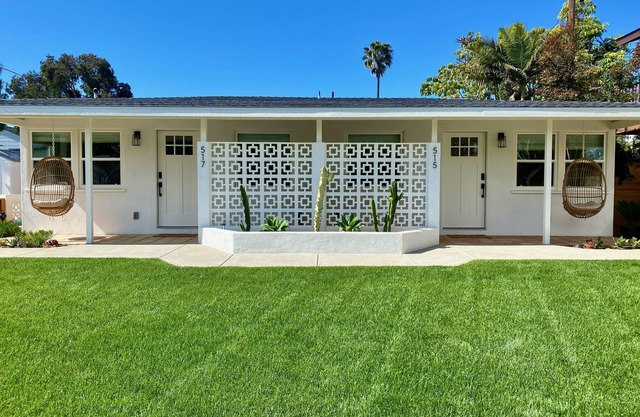 Hip 'North Jetty Bungalow' - Yard w/Hot Tub, Fire Pit + A/C + Washer/Dryer