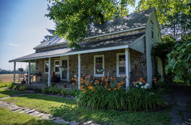 Historic Stone Farmhouse w/Pool and Wood-Fired Hot Tub on 13-acre Property