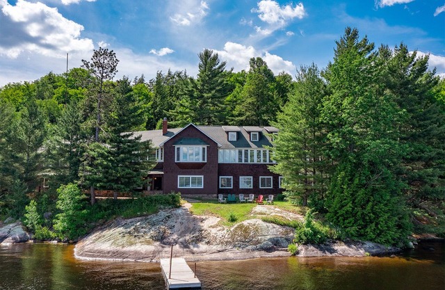 Historic Warren Point Lodge ~ 1,000 Feet Of Beautiful Waterfront on Tupper Lake