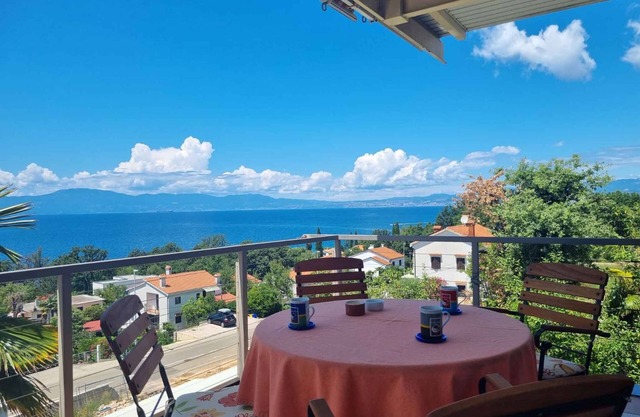 Holiday apartment with terrace and balcony overlooking the sea