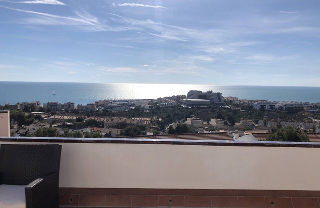 HOME WITH AMAZING VIEWS , OVERLOOKING THE FESTIVAL TOWN OF SITGES WITH POOL GYM