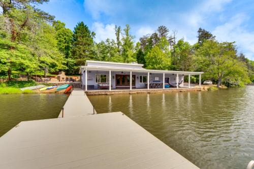 Hot Tub, Dock, Lakefront Luxe Six Mile Retreat