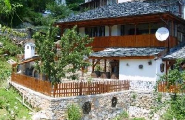 House with a garden in an authentic mountain village