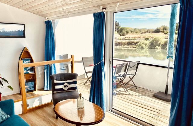 House with terrace overlooking ria d'Etel - moulin du Sac'h